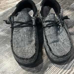 Hey Dude Gray Loafers Slip-Ons Casual Comfort